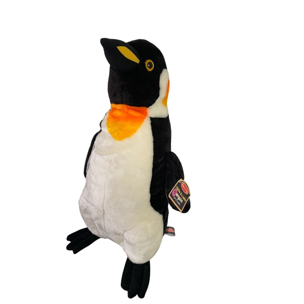 New Melissa & Doug Lifelife Lovable Plush Stuffed Toy Doll Emperor Penguin Soft